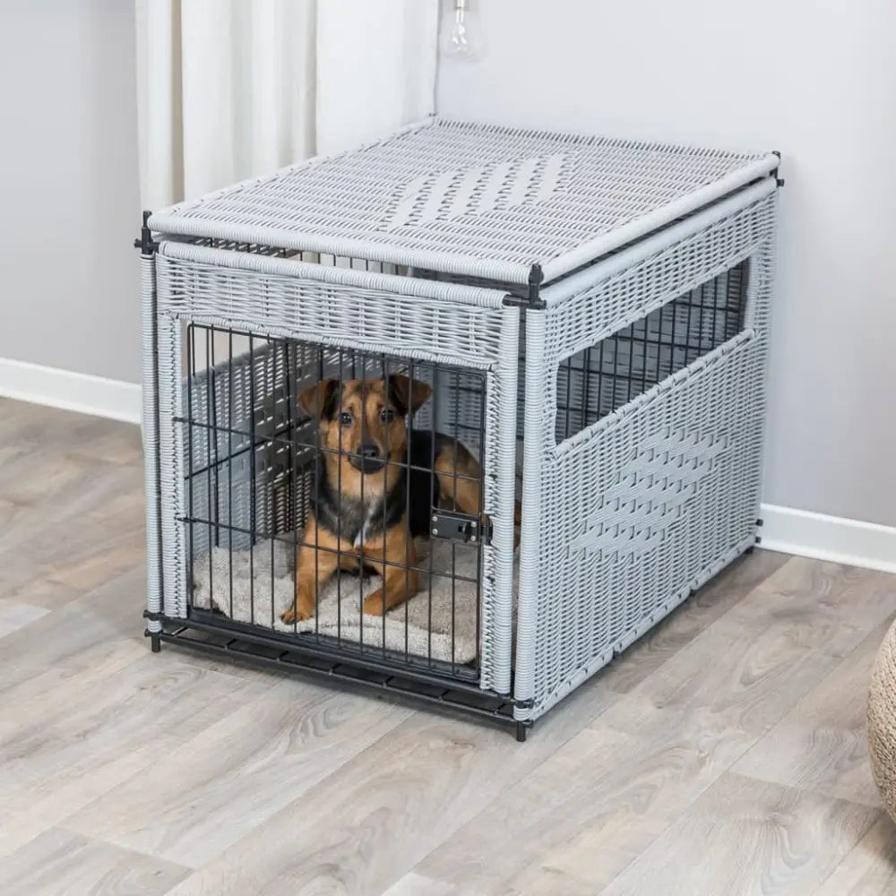 Trixie pet home kennel 58x60x77 cm light grey - Grey