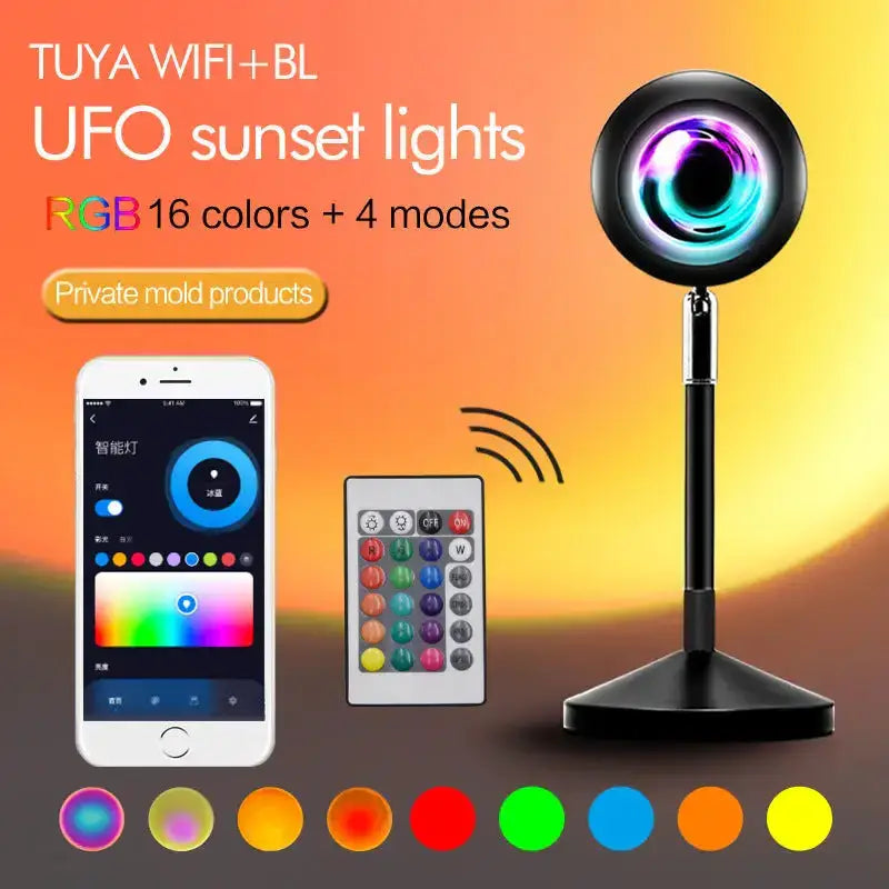 Tuya sunset light wifi bluetooth smart voice control live projection Nexellus