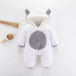 Unisex baby romper boys & girls fleece hooded jumpsuit Nexellus