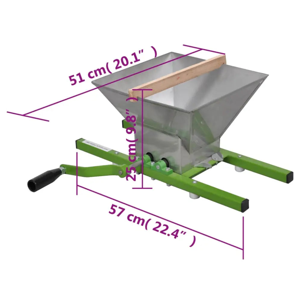 Vidaxl 2 piece fruit & wine press and crusher set