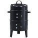 Vidaxl 3-in-1 charcoal smoker bbq grill 40x80 cm - Black