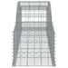 Vidaxl arched gabion baskets 13 pcs 300x50x40/60 cm galvanised iron Nexellus