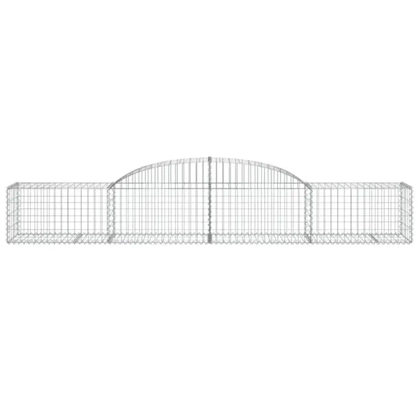 Vidaxl arched gabion baskets 13 pcs 300x50x40/60 cm galvanised iron Nexellus