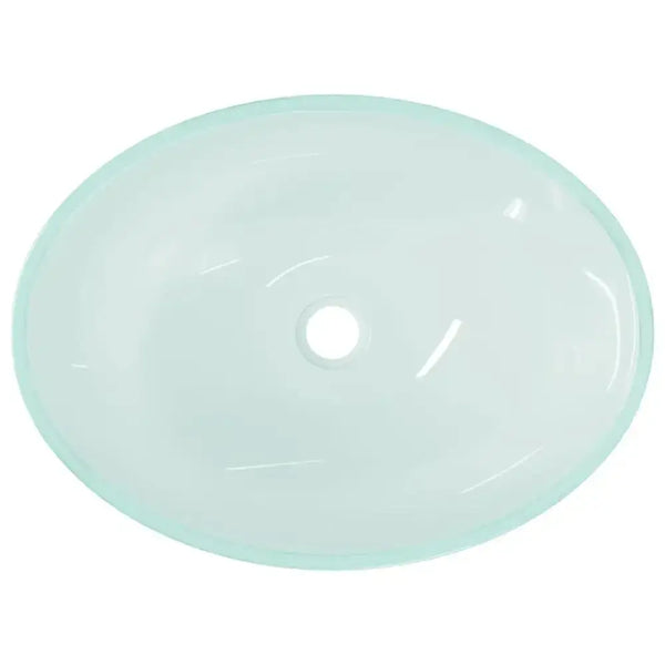 Vidaxl basin glass 50x37x14 cm frosted Nexellus