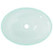 Vidaxl basin glass 50x37x14 cm frosted Nexellus