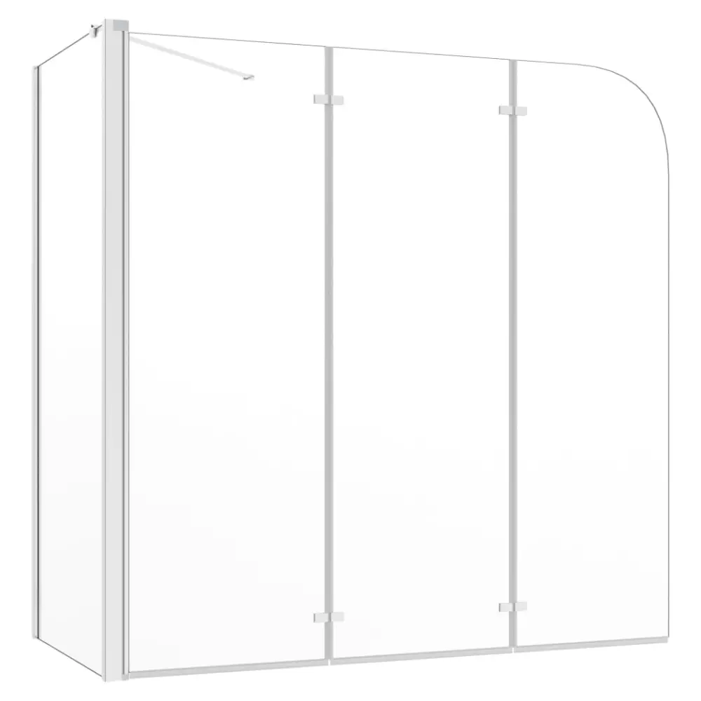 vidaXL Bath Enclosure 120x69x130 cm Tempered Glass Transparent Nexellus