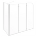 vidaXL Bath Enclosure 120x69x130 cm Tempered Glass Transparent Nexellus