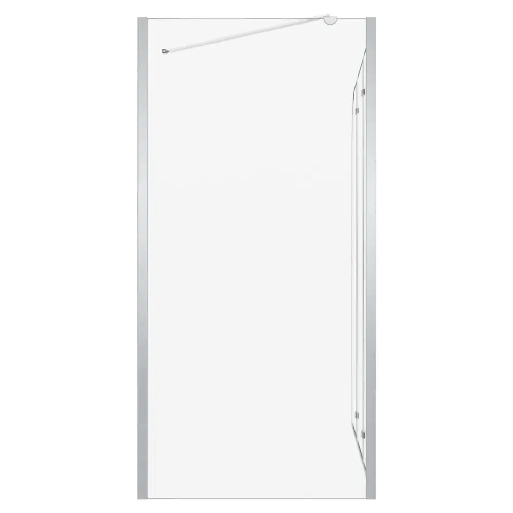 vidaXL Bath Enclosure 120x69x130 cm Tempered Glass Transparent Nexellus