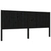 Vidaxl bed frame with headboard black 200x200 cm solid wood Nexellus