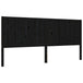 Vidaxl bed frame with headboard black 200x200 cm solid wood Nexellus