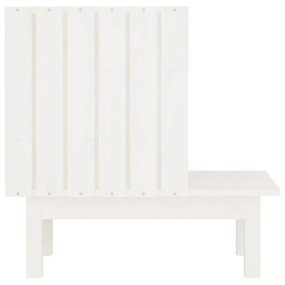 Vidaxl cat house white 60x36x60 cm solid wood pine - White