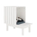 Vidaxl cat house white 60x36x60 cm solid wood pine - White