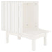 Vidaxl cat house white 60x36x60 cm solid wood pine - White