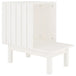 Vidaxl cat house white 60x36x60 cm solid wood pine - White