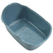 Vidaxl cat litter tray with cover white and blue 56x40x40