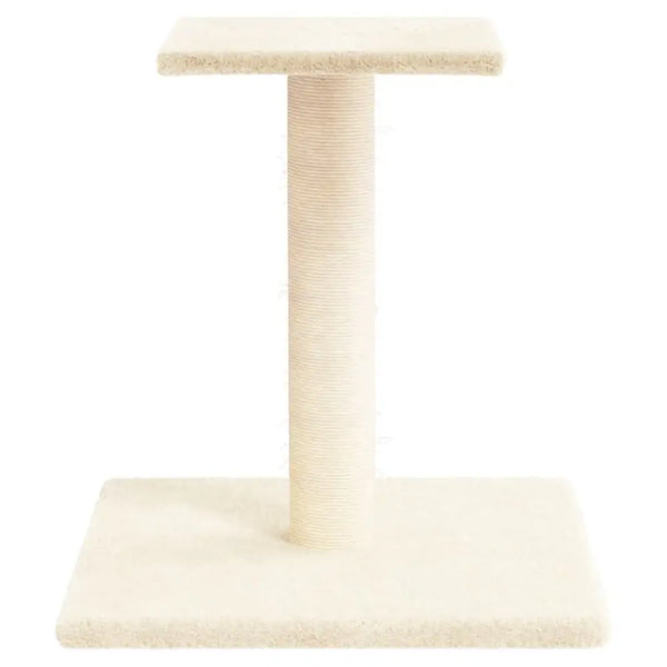 Vidaxl cat scratching post with platform cream 38 cm - Cream