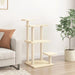 Vidaxl cat scratching posts with platforms cream 98.5 cm