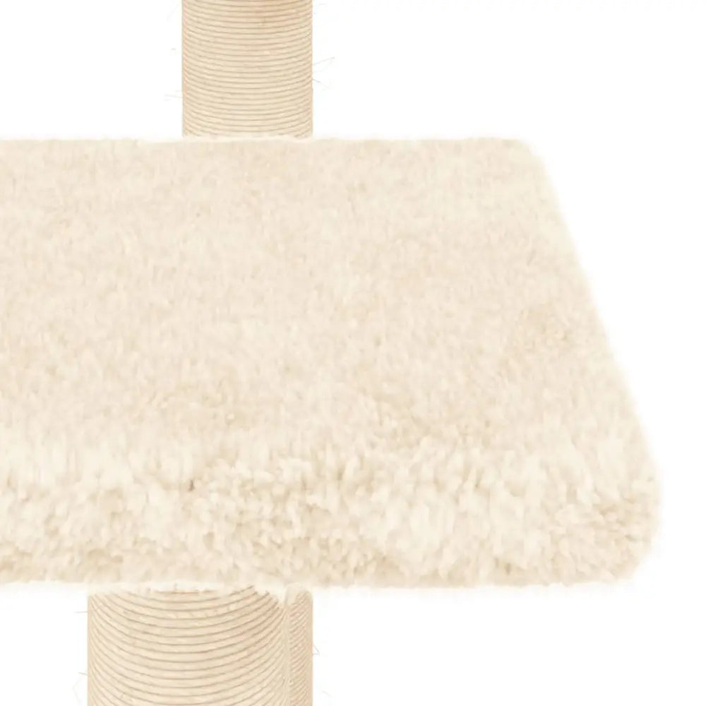 Vidaxl cat scratching posts with platforms cream 98.5 cm