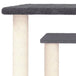 Vidaxl cat scratching posts with platforms dark grey 50 cm