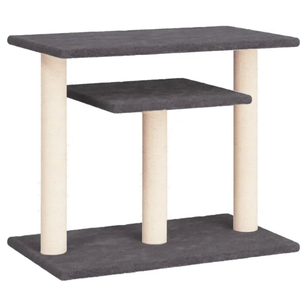 Vidaxl cat scratching posts with platforms dark grey 62.5