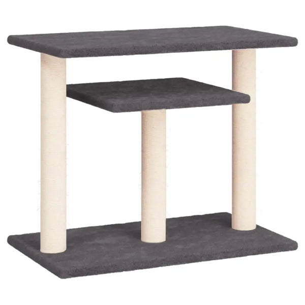 Vidaxl cat scratching posts with platforms dark grey 62.5