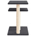 Vidaxl cat scratching posts with platforms dark grey 62.5