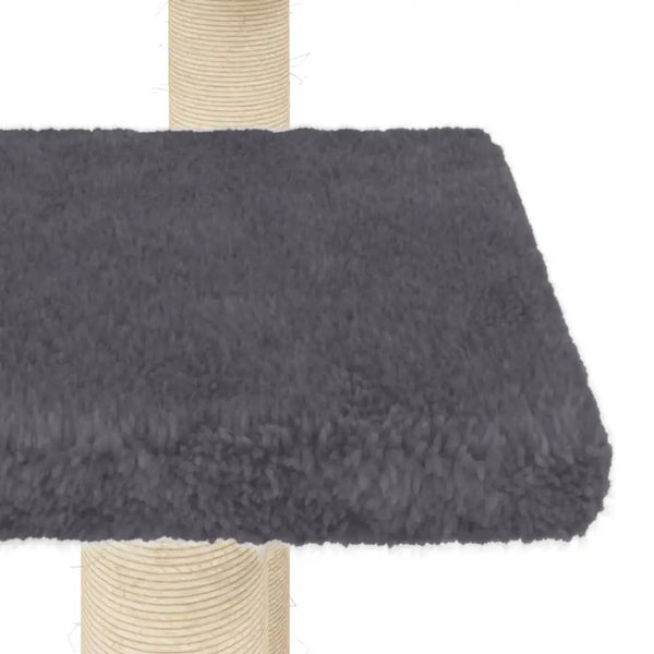 Vidaxl cat scratching posts with platforms dark grey 98.5