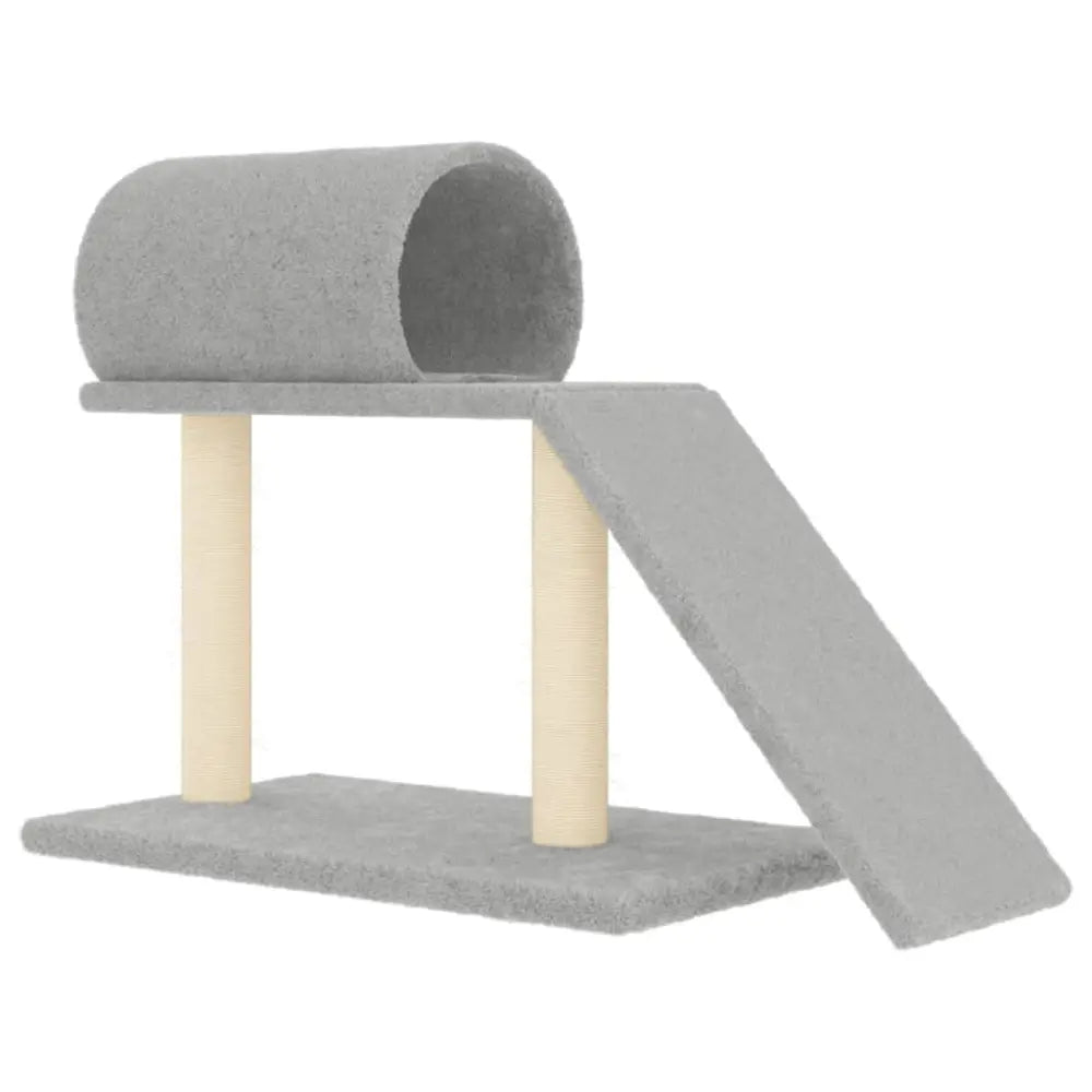 Vidaxl cat scratching posts with tunnel and ladder light