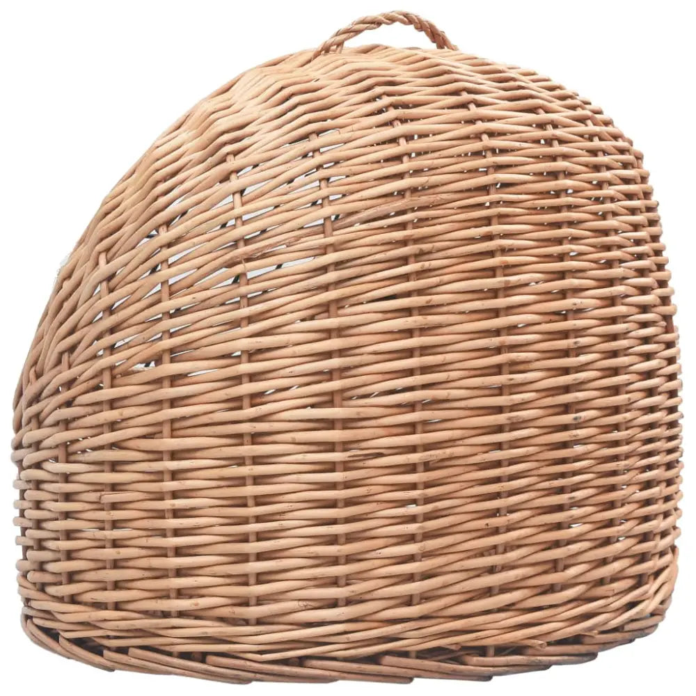 Vidaxl cat transporter 45x35x35 cm natural willow - Brown