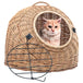 Vidaxl cat transporter 45x35x35 cm natural willow - Brown