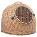 Vidaxl cat transporter 45x35x35 cm natural willow - Brown