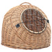 Vidaxl cat transporter 45x35x35 cm natural willow - Brown