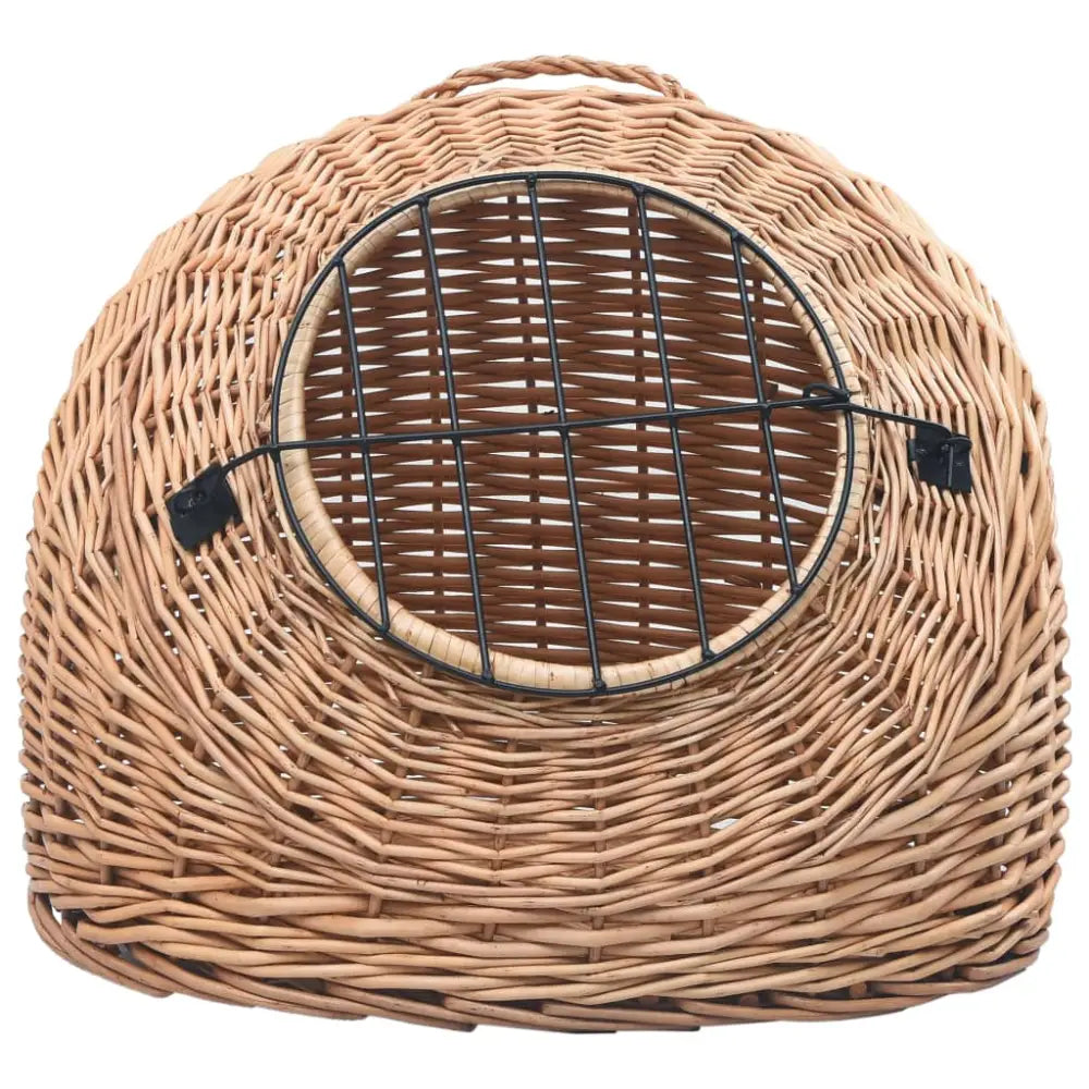 Vidaxl cat transporter 50x42x40 cm natural willow - Brown