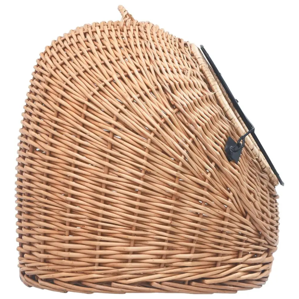 Vidaxl cat transporter 50x42x40 cm natural willow - Brown