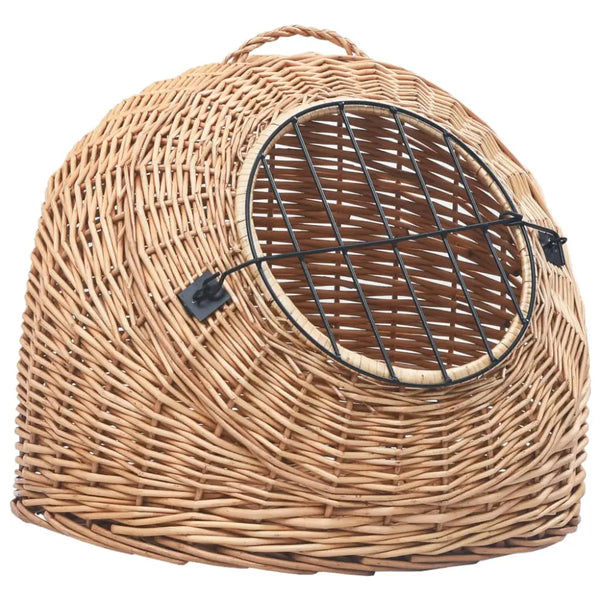 Vidaxl cat transporter 60x45x45 cm natural willow - Brown