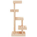 Vidaxl cat tree 45.5x49x103 cm solid wood pine - Brown