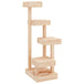 Vidaxl cat tree 45.5x49x103 cm solid wood pine - Brown