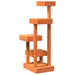 Vidaxl cat tree wax brown 45.5x49x103 cm solid wood pine