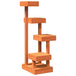 Vidaxl cat tree wax brown 45.5x49x103 cm solid wood pine