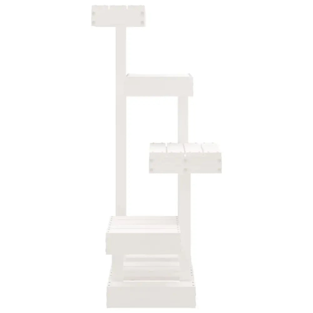 Vidaxl cat tree white 45.5x49x103 cm solid wood pine - White