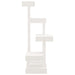 Vidaxl cat tree white 45.5x49x103 cm solid wood pine - White