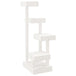 Vidaxl cat tree white 45.5x49x103 cm solid wood pine - White