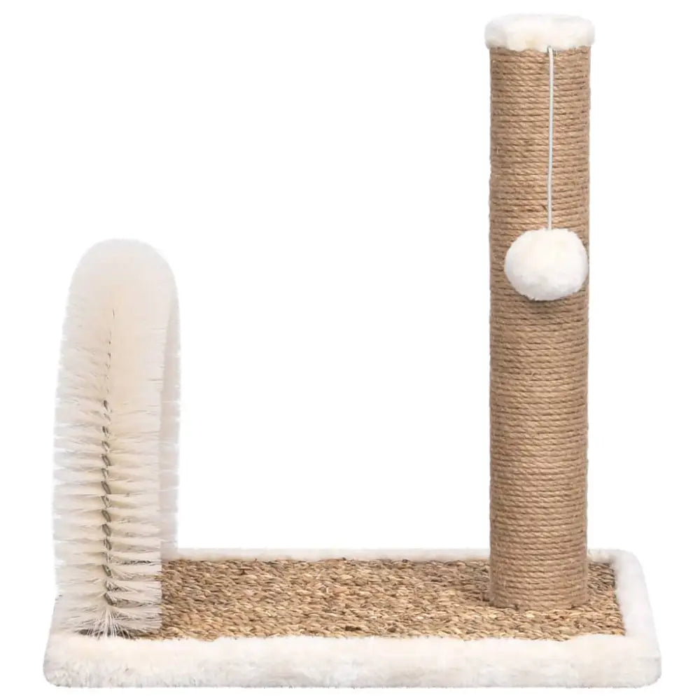 Vidaxl cat tree with arch grooming brush and scratch post