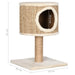 Vidaxl cat tree with condo and scratching post 52 cm