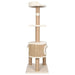 Vidaxl cat tree with scratching post 123cm seagrass - Beige