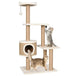 Vidaxl cat tree with scratching post 123cm seagrass - Beige