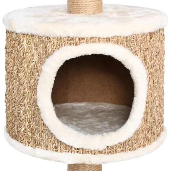 Vidaxl cat tree with scratching post 123cm seagrass - Beige