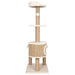 Vidaxl cat tree with scratching post 123cm seagrass - Beige