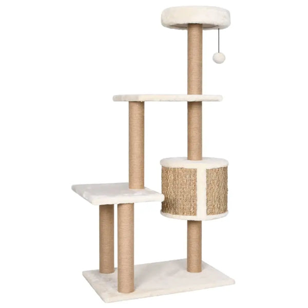 Vidaxl cat tree with scratching post 123cm seagrass - Beige