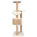 Vidaxl cat tree with scratching post 126cm seagrass - Beige